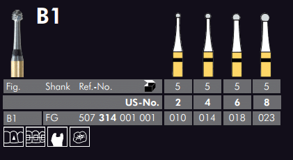 Meisinger Black Cobra Tungsten Carbide Bur B1 FG