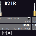 Meisinger Black Cobra Tungsten Carbide Bur B21R FG 012 L 4.1mm
