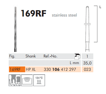 Meisinger Surgical Cutters of Stainless Steel 169RF HP XL 023