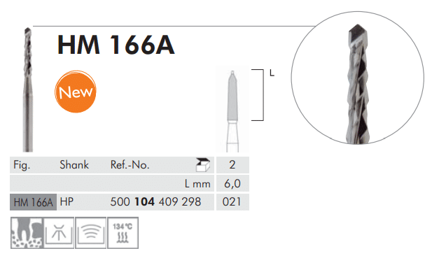Meisinger Surgical Cutters of Tungsten Carbide HM166A HP 021