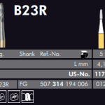 Meisinger Black Cobra Tungsten Carbide Bur B23R FG 012 L 4.1