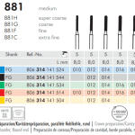 Meisinger Diamond Cylinder Round End 881H FG Super Coarse