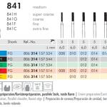 Meisinger Diamond Cylinder Round Edge 841 FG Medium