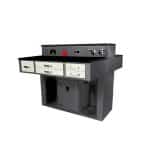 HANDLER MODEL # 215WS Double Pedestal Two Person Denture Bench w/Suction