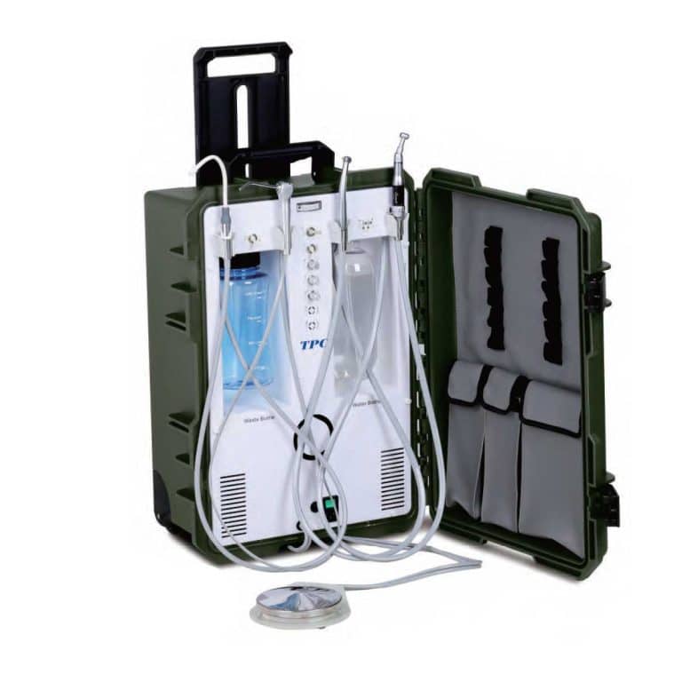 TPC portable dental systems: PC2630 in transport case with oil-less compressor