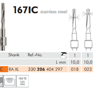Internally Cooled Instruments 167IC RA XL Stainless Steel