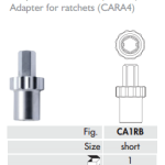 Meisinger Adapter for Ratchets (CARA4) Short