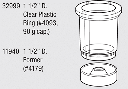 Whip Mix - #4093 PLASTIC CASTING RING 90G