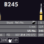 Meisinger Black Cobra Tungsten Carbide Bur B245 FG 009 L 2.9mm
