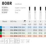 Meisinger Diamond Pear 808RH FG Super Coarse