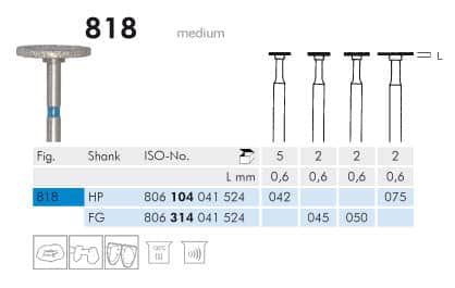Meisinger Diamond Wheel 818 HP Medium 042