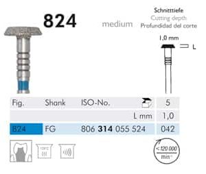 Meisinger Diamond Depth Cutter 824 FG Medium 042