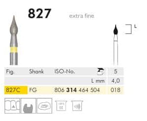 Meisinger Diamond Onion 827C FG Extra Fine 018