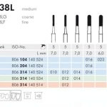 Meisinger Diamond Cylinder Round End 838LG Coarse