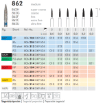 Meisinger Diamond Flame 862H FG Super Coarse