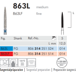 Meisinger Diamond Flame 863LF 014 FG Fine L 12.0mm
