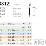 Meisinger Diamond 881Z5 FG 017 Coarse L 9.5mm