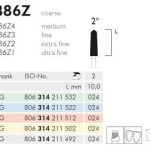 Meisinger Diamond 886Z2 FG 024 Extra Fine L 10.0mm