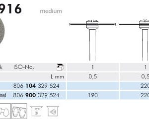 Meisinger Diamond Disc HP 916 Medium