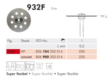 Meisinger Diamond Disc HP 932F Fine