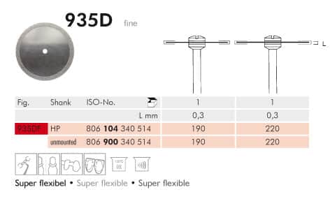Meisinger Diamond Disc HP 935D Fine
