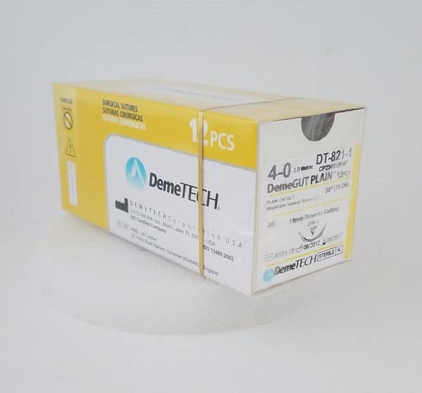 DEMETECH Plain Gut 4-0 DFS-2/19MM 30"/75CM #DT-821-1
