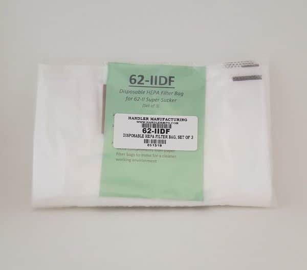 Handler # 62-IIDF Disposable Filter Bags for 62-II Super Sucker II 3/Pack