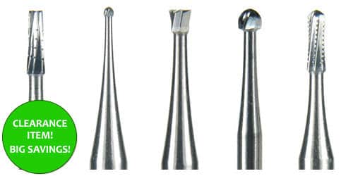 Meisinger Tungsten Carbide Burs, All Shanks & Sizes, 5/pk #HM1