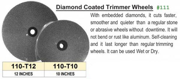 Meta Dental Corp Diamond Coated Trimmer Wheels, All sizes 1/pk #111