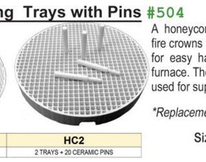 Meta Dental Corp Honeycomb Firing Trays w/ Pins, All Types & Sizes 1/pk #504