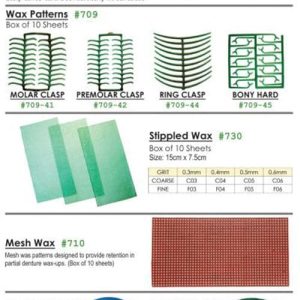 Meta Dental Corp Waxes, All Types & Sizes #708-010