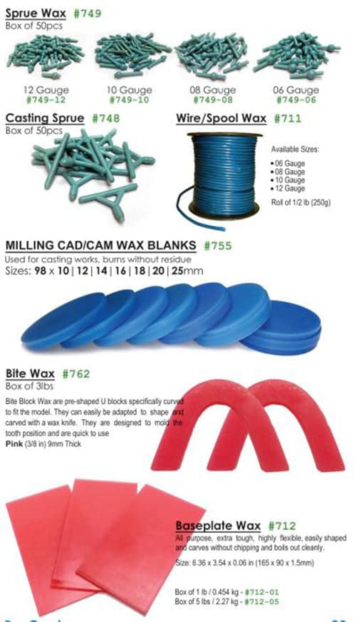 Meta Dental Corp Dental Waxes, All Types 500/pk