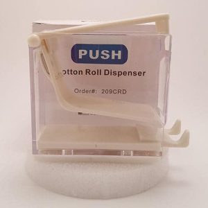 Plasdent Corporation Cotton Roll Dispenser, Push Style White 1/pk