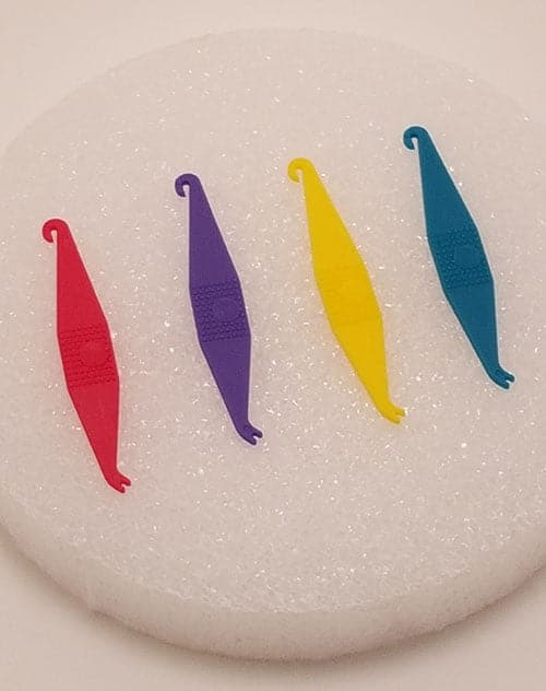 Plasdent Corporation Plastic Disposable Ortho Elastic Placers 100/pk Assorted Colors