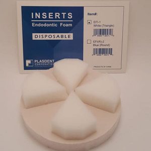 Plasdent Corporation White Disposable Endo Foam Inserts, Triangle Shaped 48/Pk