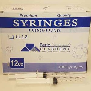Plasdent Corporation Disposable Luer-Lock Syringes 12cc