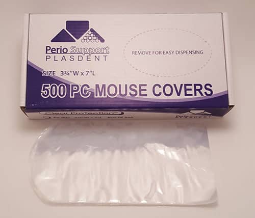Plasdent Corporation Plastic PC Mouse Protective Cover 3-3/4"W x 7"L 500/box