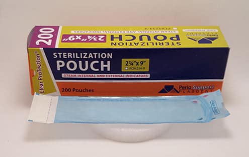 Plasdent Corporation Sterilization Pouches 2-3/4"x9" 200/pk