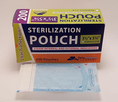 Plasdent Corporation Sterilization Pouches 3-1/2"x5-1/4" 200/pk