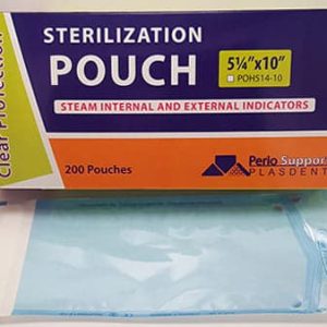 Plasdent Corporation Sterilization Pouches 5-1/4"x10" 200/pk