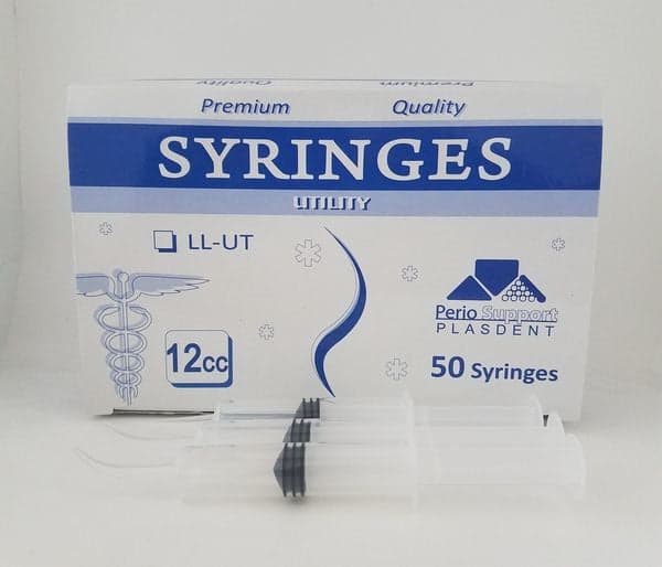 Plasdent Corporation Monoject 412 Utility Syringe Curved Tip 12cc 50pcs/box