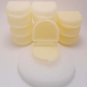 WYKLERetainer Box Yellow 1"x2.5" 12/pk #809