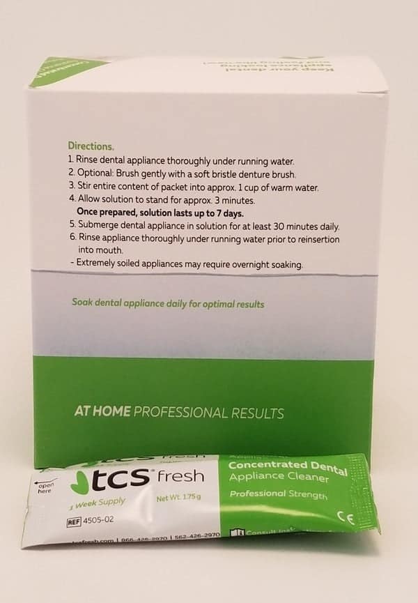 TCS Concentrated Denture & Appliance Cleaner, Mint, 6 Month Supply, 24/pk #4505-02