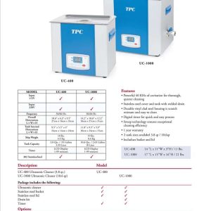 TPC Ultrasonic Cleaner 10qt #UC-1000