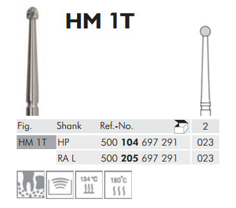 Meisinger Cutters Tungsten Carbide HM 1T HP 023