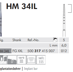 Meisinger Cutters Tungsten Carbide HM 34IL FG XL 012
