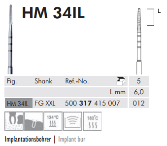 Meisinger Cutters Tungsten Carbide HM 34IL FG XL 012