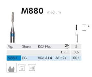 Meisinger Micro Diamond M880 FG 007 Medium L 3.6mm