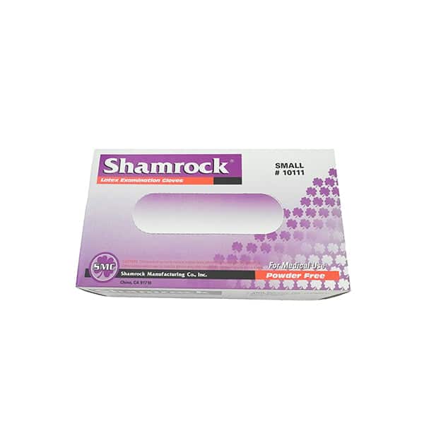Shamrock Exam Gloves Latex Powder Free 100/box