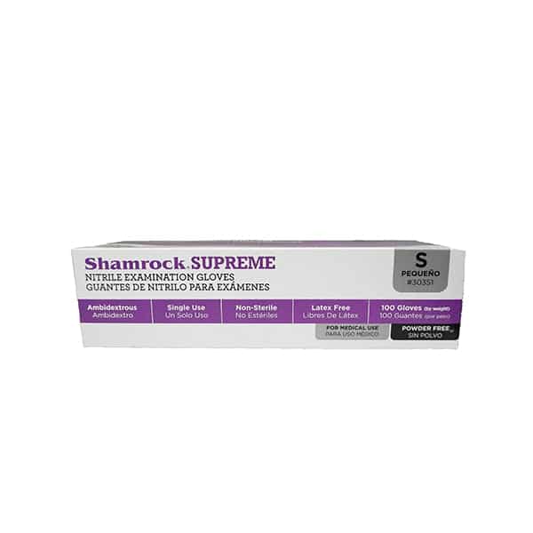 Shamrock Gloves Nitrile Powder Free 100/Box #30351-100